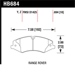 HAWK HB684Z.694 Brake Pad