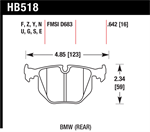 HAWK HB518S.642 Brake Pad