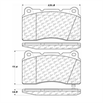 STOP TECH 104.10010 POSIQUIET SEMI MET PADS