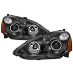 SPYDER 9036613 ( Akkon ) Acura RSX 2002-2004 Halo Projector Headlights - Black