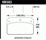 HAWK HB583J.480 Brake Pad