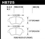 HAWK HB725N.650 Brake Pad