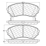 STOP TECH 104.13310 POSIQUIET SEMI MET PADS