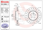 BREMBO 09.D268.11 Brake Rotor