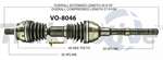 TRAKMOTIVE VO-8046 CV Axle Shaft