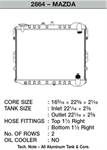 CSF 2864 89-91 MAZDA RX-7