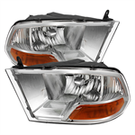 SPYDER 9022937 ( POE ) Dodge Ram 1500 09-12 ( Non Quad Headlights ) Crystal Head