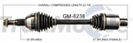 TRAKMOTIVE GM-8238 CV Axle Shaft