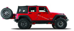 WARN 89800 TIRE CARRIER FOR OE BUMPER