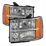 SPYDER 9034756 ( OE ) GMC Sierra 07-13 Crystal Headlights - Chrome