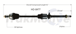 TRAKMOTIVE HO-8477 CV Axle Shaft