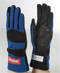 RACEQUIP 355025 2-LYR SFI-5 GLOVE LARGE BLUE